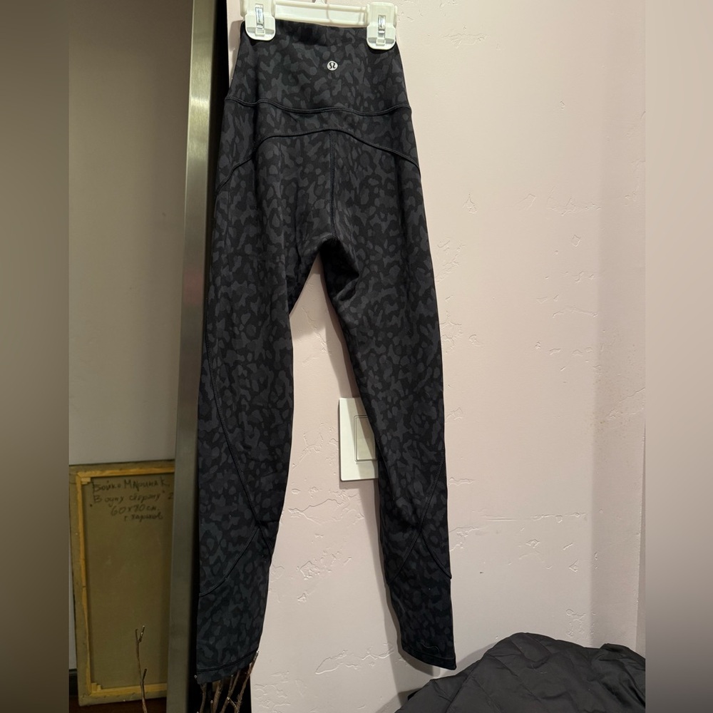 lululemon athletica Black Patterned Leggings